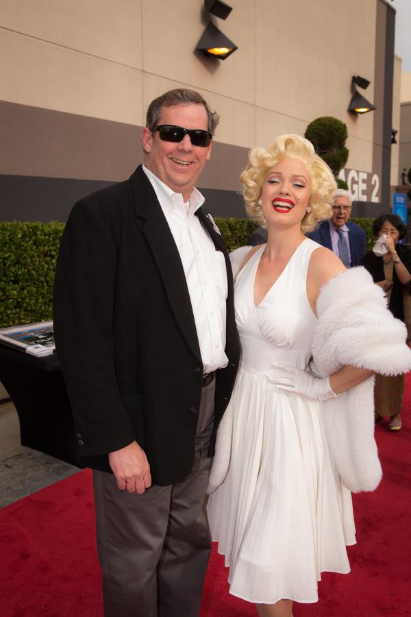Attendee at Spirit of Innovation Gala 2018 with Marilyn Monroe impersonator