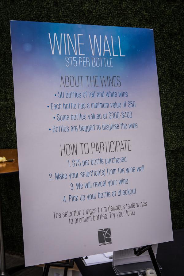 Wine Wall $75 per bottle